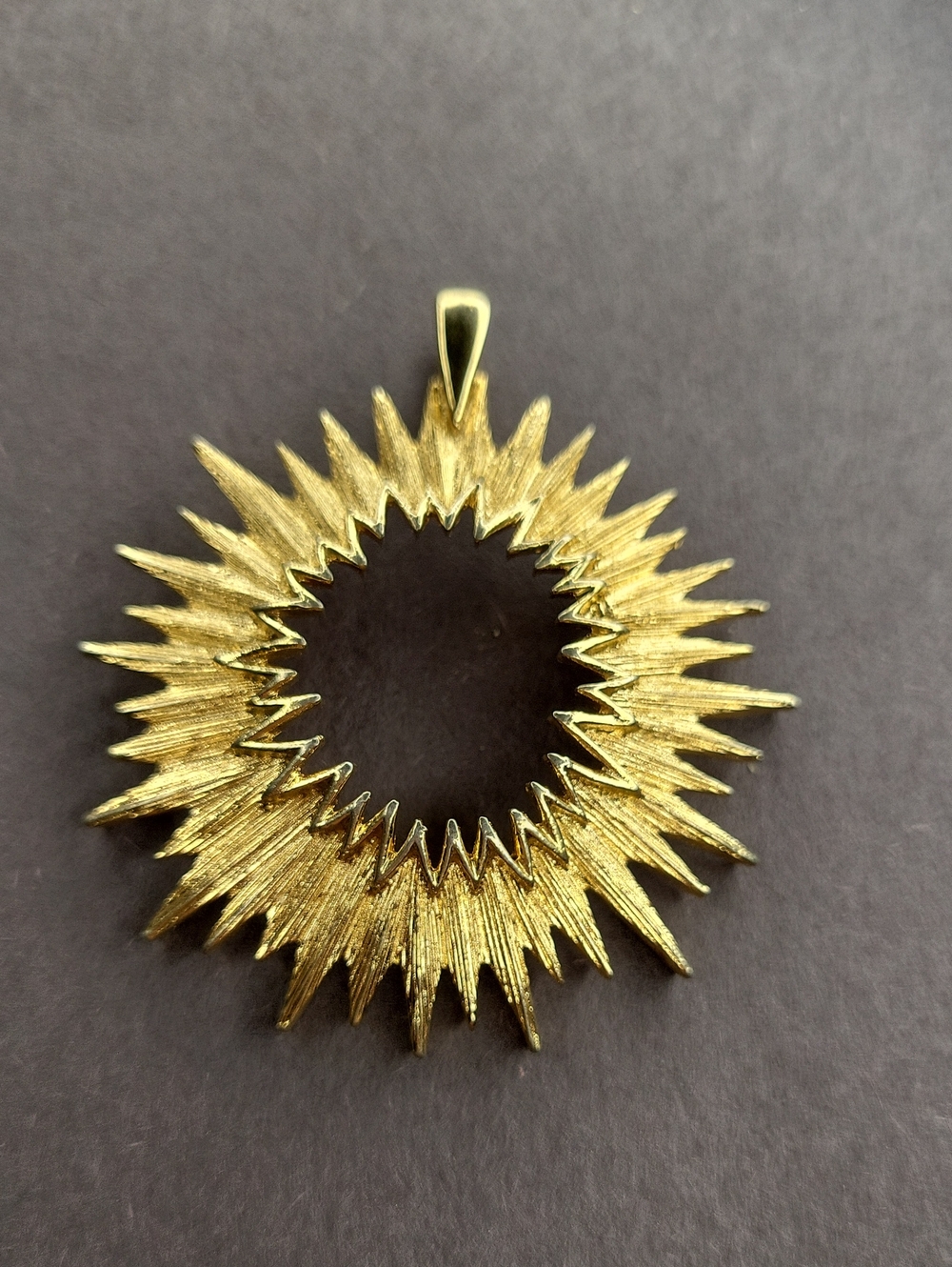 Gold Sunburst Pendant